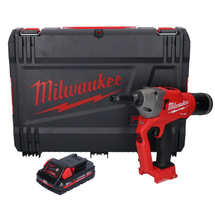 Milwaukee M18 ONEFPRT-301X cordless blind riveter 18 V 20 kN brushless + 1x rechargeable battery 3.0 Ah + HD box - without charger