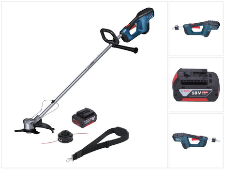 Bosch GFR 18V-23 Decespugliatore professionale 18 V 230 mm senza spazzole + 1x batteria 4,0 Ah - senza caricabatterie