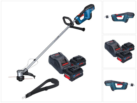 Bosch GRT 18V-33 Cortabordes a batería profesional 18 V 330 mm sin escobillas + 2x batería ProCORE 8,0 Ah + cargador