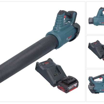 Bosch GBL 18V-750 Soplador profesional sin escobillas 18 V BITURBO + 1x batería 4,0 Ah + cargador