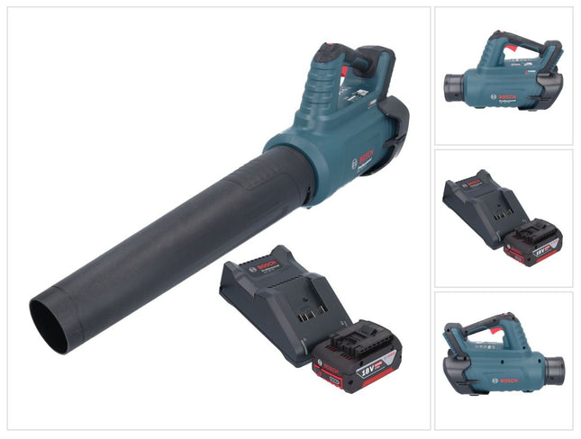 Bosch GBL 18V-750 Soplador profesional sin escobillas 18 V BITURBO + 1x batería 4,0 Ah + cargador