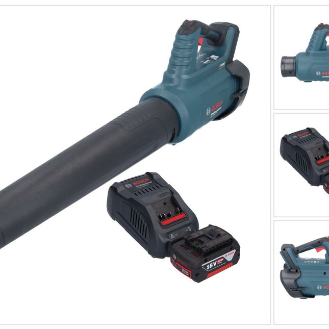 Bosch GBL 18V-750 Professional Akku Gebläse 18 V BITURBO Brushless + 1x Akku 5,0 Ah + Ladegerät