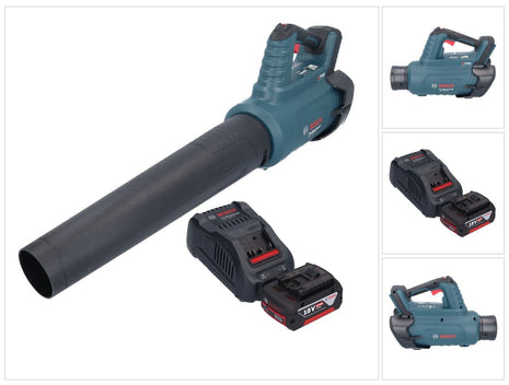 Bosch GBL 18V-750 Professional Souffleur sans fil 18 V BITURBO Brushless + 1x batterie 5,0 Ah + chargeur