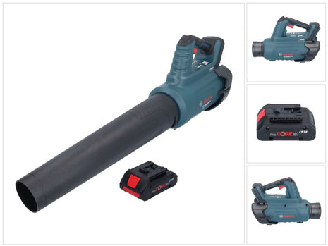 Bosch GBL 18V-750 Professional cordless blower 18 V BITURBO Brushless + 1x ProCORE rechargeable battery 4.0 Ah - without charger