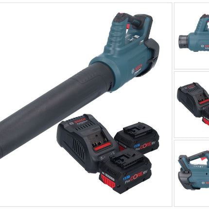 Bosch GBL 18V-750 Soplador profesional sin cable 18 V BITURBO Brushless + 2x batería ProCORE 8,0 Ah + cargador