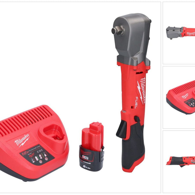 Milwaukee M12 FRAIWF12-201 Llave de impacto sin cable 12 V 1/2" 270 Nm sin escobillas + 1x batería recargable 2.0 Ah + cargador
