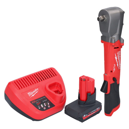 Milwaukee M12 FRAIWF12-501 Llave de impacto sin cable 12 V 1/2" 270 Nm sin escobillas + 1x batería recargable 5.0 Ah + cargador