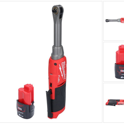 Milwaukee M12 FHIR14LR-201 cordless high-speed ratchet 12 V 47 Nm 1/4" brushless + 1x rechargeable battery 2.0 Ah - without charger