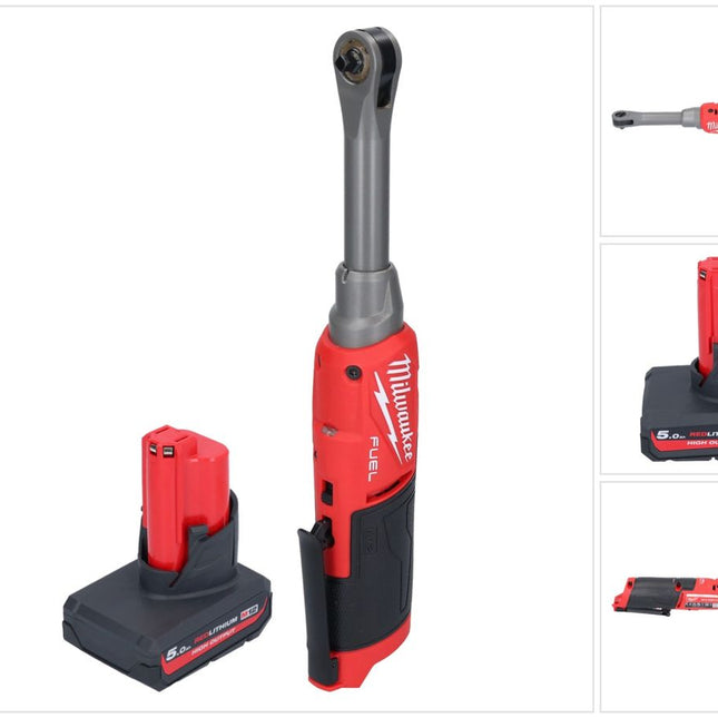 Milwaukee M12 FHIR14LR-501 carraca sin cable de alta velocidad 12 V 47 Nm 1/4" sin escobillas + 1x batería recargable 5.0 Ah - sin cargador