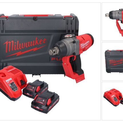 Milwaukee M18 ONEFHIWF1-302X Avvitatore a impulsi a batteria 18 V 2033 Nm 1 Brushless + 2x batteria 3,0 Ah + caricatore + HD Box