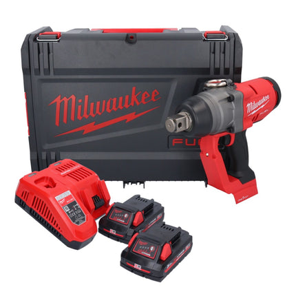 Milwaukee M18 ONEFHIWF1-302X Avvitatore a impulsi a batteria 18 V 2033 Nm 1 Brushless + 2x batteria 3,0 Ah + caricatore + HD Box