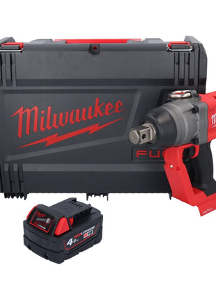 Milwaukee M18 ONEFHIWF1-401X Llave de impacto inalámbrica 18 V 2033 Nm 1″ sin escobillas + 1x batería 4,0 Ah + caja HD - sin cargador