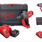Llave de impacto inalámbrica Milwaukee M18 ONEFHIWF1-601X 18 V 2033 Nm 1″ sin escobillas + 1x batería 6,0 Ah + cargador + caja HD