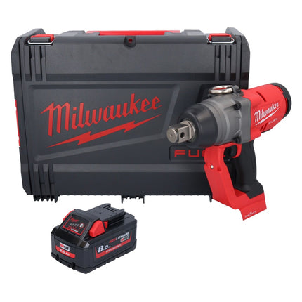 Milwaukee M18 ONEFHIWF1-801X Avvitatore a impulsi a batteria 18 V 2033 Nm 1 Brushless + 1x batteria 8,0 Ah + HD Box - senza caricabatterie
