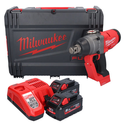Milwaukee M18 ONEFHIWF1-802X Llave de impacto sin cable 18 V 2033 Nm 1 Brushless ( 4933459733 ) + 2x batería 8,0 Ah + cargador + HD Box