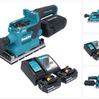 Makita DBO 381 RFU 18 V 93 x 185 mm Vibrofinitrice a batteria senza spazzole + 2 batterie da 3,0 Ah + caricabatterie