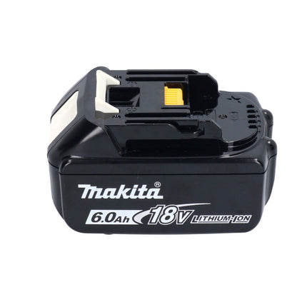 Makita DBO 381 G1U 18 V 93 x 185 mm Levigatrice vibrante a batteria senza spazzole + 1x batteria 6,0 Ah - senza caricabatterie