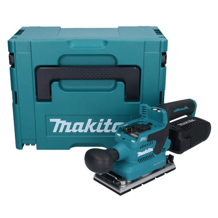 Lijadora vibratoria sin cable Makita DBO 381 ZJU 18 V 93 x 185 mm + Makpac - sin batería, sin cargador