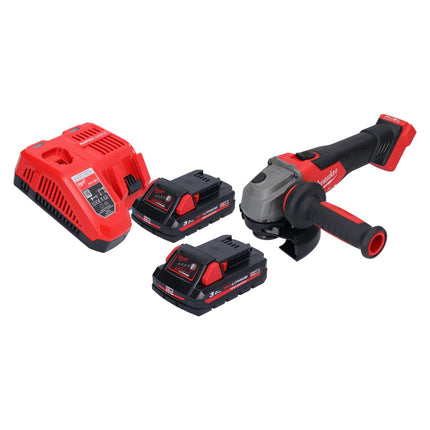 Milwaukee M18 FSAG125X-302 Smerigliatrice angolare a batteria 18 V 125 mm brushless + 2x batteria ricaricabile 3,0 Ah + caricatore