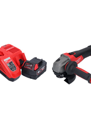 Milwaukee M18 FSAG125X-401 Akumulatorowa szlifierka kątowa 18 V 125 mm bezszczotkowa + 1x akumulator 4,0 Ah + ładowarka