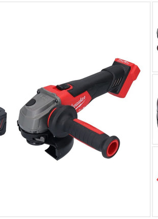 Milwaukee M18 FSAG125X-501 Akumulatorowa szlifierka kątowa 18 V 125 mm bezszczotkowa + 1x akumulator 5,0 Ah - bez ładowarki