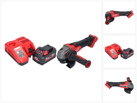 Milwaukee M18 FSAG125X-551 Smerigliatrice angolare a batteria 18 V 125 mm brushless + 1x batteria 5,5 Ah + caricabatterie