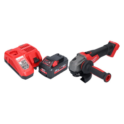 Milwaukee M18 FSAG125X-551 Akumulatorowa szlifierka kątowa 18 V 125 mm bezszczotkowa + 1x akumulator 5,5 Ah + ładowarka