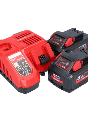 Milwaukee M18 FSAG125X-552 Smerigliatrice angolare a batteria 18 V 125 mm brushless + 2x batteria 5,5 Ah + caricabatterie