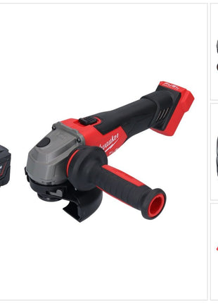 Amoladora angular a batería Milwaukee M18 FSAG125X-601 18 V 125 mm sin escobillas + 1x batería 6,0 Ah - sin cargador