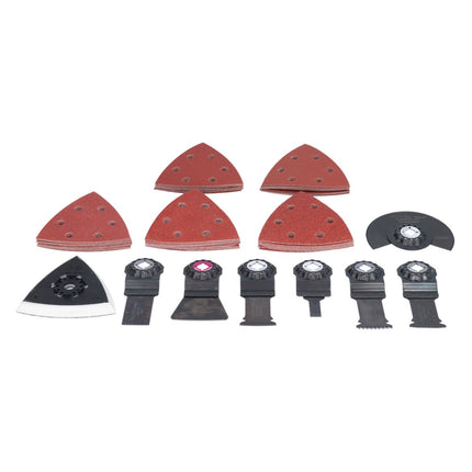 Makita TM 3010 CX3J outil multifonctionnel 320 W OIS / Starlock + 59 pcs. kit d'accessoires + Makpac