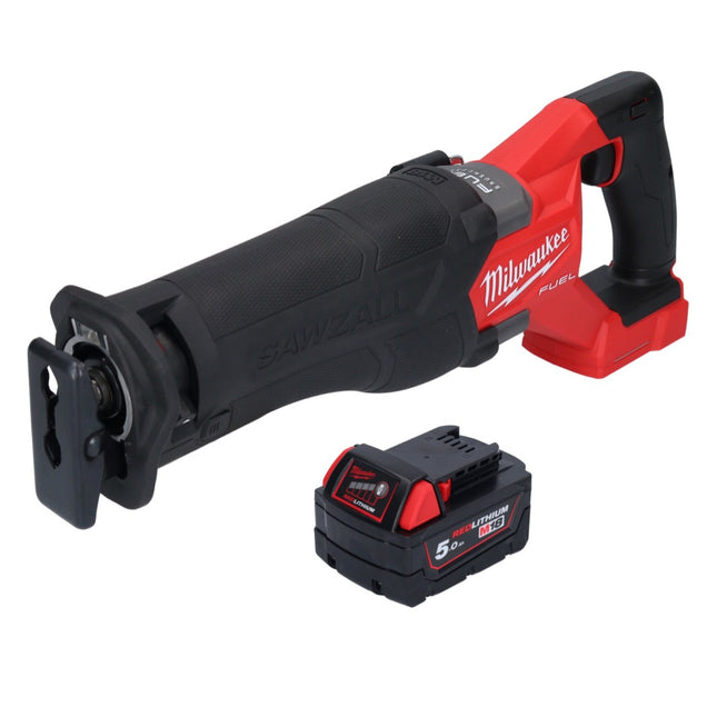Sierra de sable Milwaukee M18 FSZ-501 sin cable 18 V sin escobillas + 1x batería 5.0 Ah - sin cargador