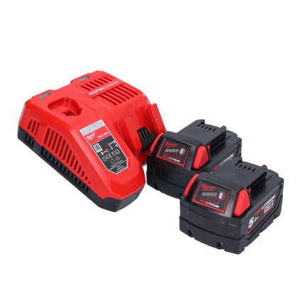 Milwaukee M18 FSZ-502 sega circolare a batteria 18 V brushless + 2x batteria 5,0 Ah + caricabatterie