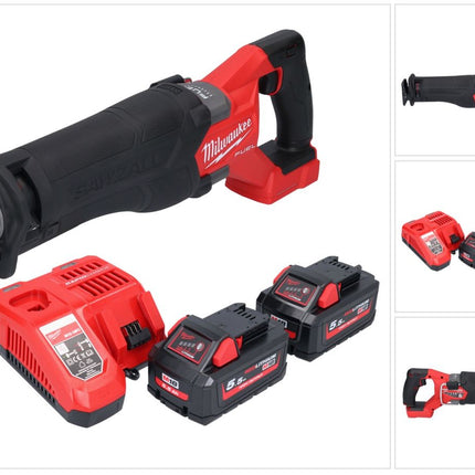 Milwaukee M18 FSZ-552 sega alternativa a batteria 18 V brushless + 2x batteria 5,5 Ah + caricabatterie