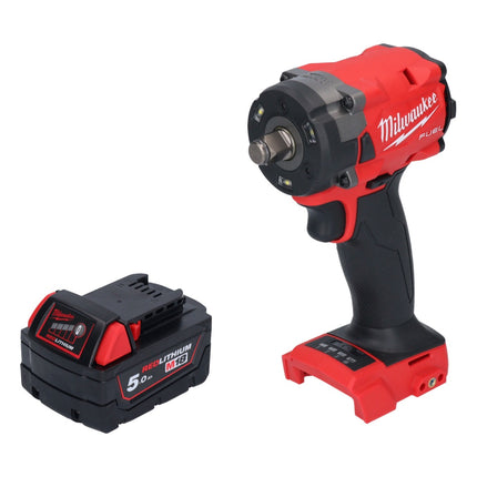 Milwaukee M18 FIW2F12-501 Llave de impacto sin cable 18 V 339 Nm 1/2" sin escobillas + 1x batería recargable 5.0 Ah - sin cargador