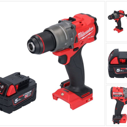 Trapano a percussione a batteria Milwaukee M18 FPD3-501 18 V 158 Nm senza spazzole + 1x batteria ricaricabile 5,0 Ah - senza caricabatterie