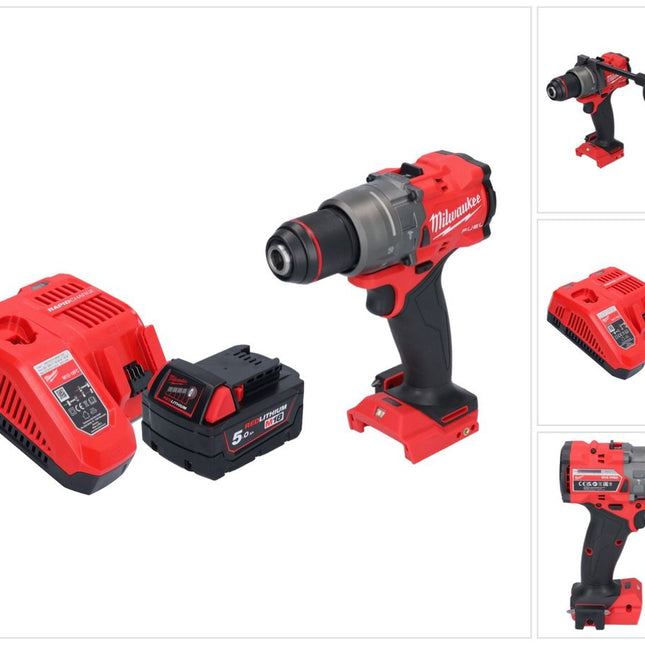 Milwaukee M18 FPD3-501 taladro de percusión sin cable 18 V 158 Nm sin escobillas + 1x batería recargable 5.0 Ah + cargador