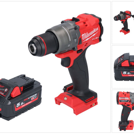 Milwaukee M18 FPD3-551 Akku Schlagbohrschrauber 18 V 158 Nm Brushless + 1x Akku 5,5 Ah - ohne Ladegerät