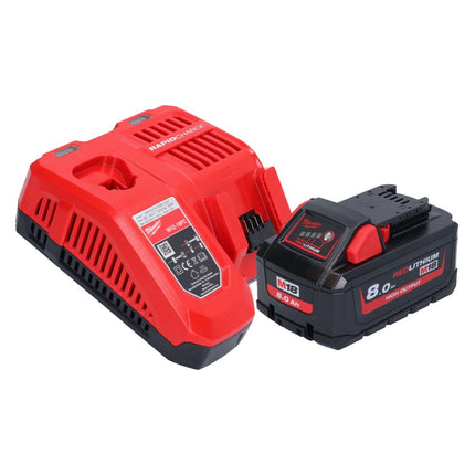 Taladro percutor inalámbrico Milwaukee M18 FPD3-801 18 V 158 Nm sin escobillas + 1x batería 8,0 Ah + cargador