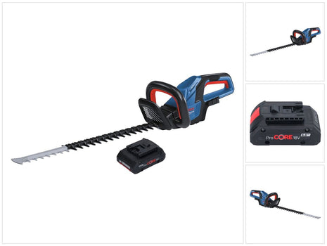 Bosch GHE 18V-60 Tagliasiepi professionale a batteria 18 V 60 cm brushless + 1x batteria ProCORE 4,0 Ah - senza caricabatterie