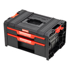 Qbrick System PRO Drawer 2 Toolbox 2.0 Expert stackable 450 x 310 x 244 mm 4.5 l 9.5 l IP54 with two drawers 10 inlays and 6 dividers