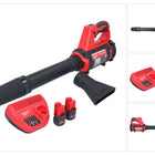 Soplador a batería Milwaukee M12 BBL-252 12 V + 2x baterías 2,5 Ah + cargador