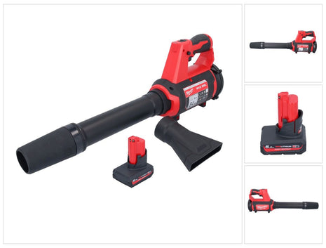 Milwaukee M12 BBL-501 akumulatorowa dmuchawa 12 V + 1x akumulator 5,0 Ah - bez ładowarki