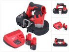 Milwaukee M12 BS-202 Akku Bandsäge 12 V 41 x 41 mm + 2x Akku 2,0 Ah + Ladegerät