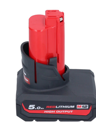 Sega a nastro a batteria Milwaukee M12 BS-501 12 V 41 x 41 mm + 1x batteria 5,0 Ah - senza caricabatterie