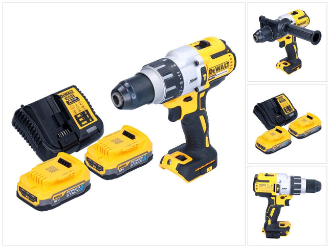 DeWalt DCD 996 E2 cordless impact drill 18 V 95 Nm brushless + 2x rechargeable battery 1.7 Ah + charger