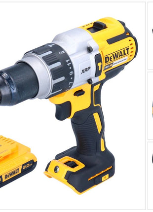 DeWalt DCD 996 N Akku Schlagbohrschrauber 18 V 95 Nm Brushless + 1x Akku 2,0 Ah - ohne Ladegerät