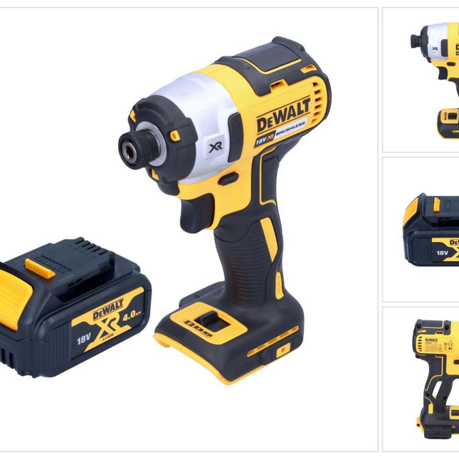 DeWalt DCF 887 N cordless impact wrench 18 V 205 Nm 1/4" brushless + 1x rechargeable battery 4.0 Ah - without charger