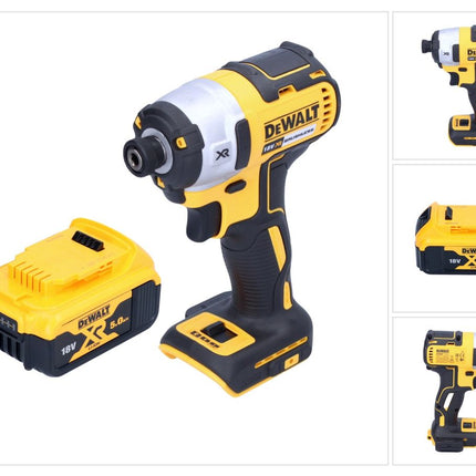 DeWalt DCF 887 N Clé à choc sans fil 18 V 205 Nm 1/4'' Brushless + 1x batterie 5,0 Ah - sans chargeur