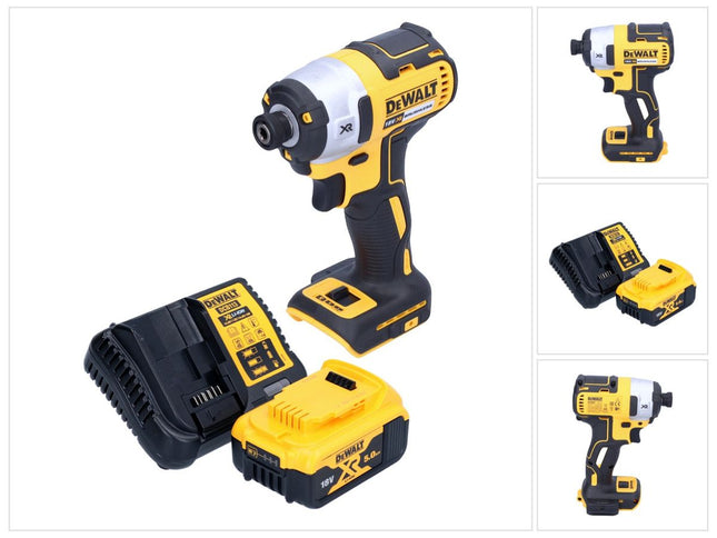 DeWalt DCF 887 P1 cordless impact wrench 18 V 205 Nm 1/4" brushless + 1x rechargeable battery 5.0 Ah + charger