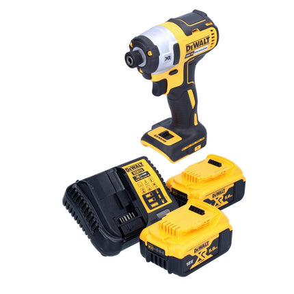 DeWalt DCF 887 P2 Akku Schlagschrauber 18 V 205 Nm 1/4" Brushless + 2x Akku 5,0 Ah + Ladegerät